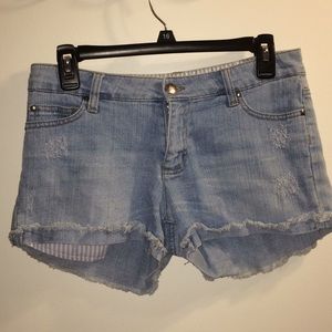 Denim shorts